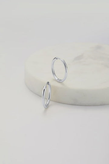 Delilah Hoop Medium - Silver (6720)