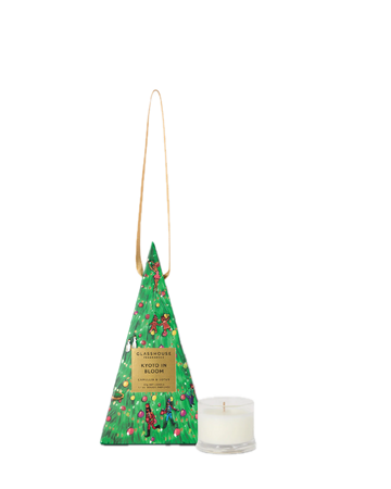 Glasshouse Fragrances Kyoto In Bloom – Camellia & Lotus 30g Candle Bauble