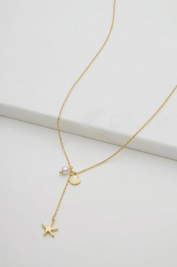 Starfish Mini Necklace - Gold (7099)