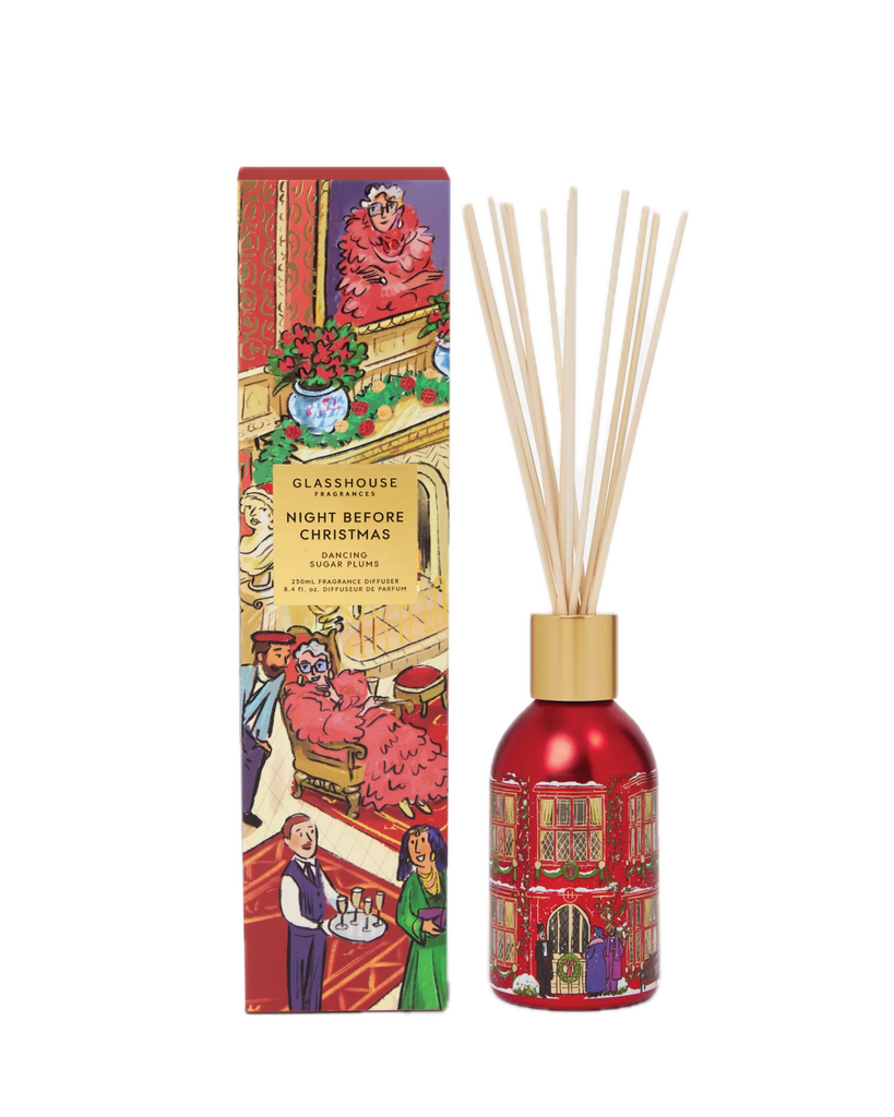 Glasshouse Fragrances Night Before Christmas – Dancing Sugar Plums 250mL Diffuser