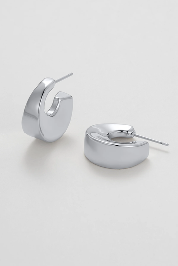 Harper Hoop - Silver (7325)