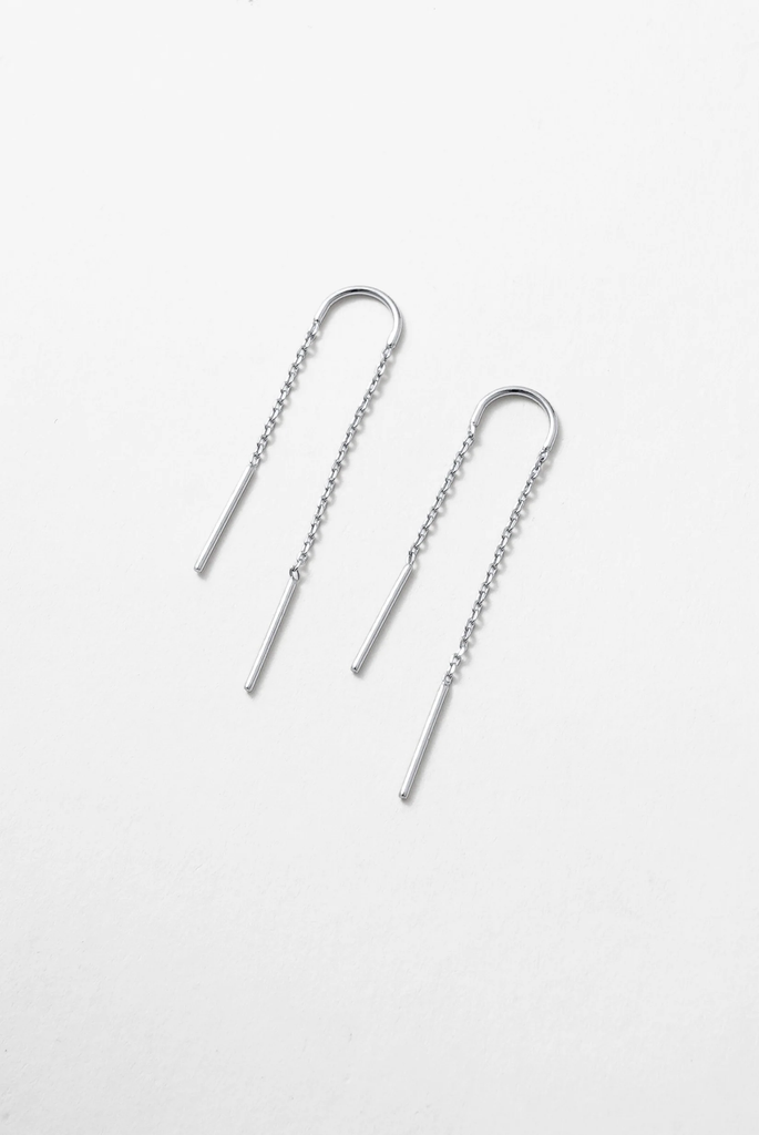 Ivy thread Earring Silver (7345)