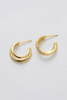 Celeste Hoop - Gold/Clear (7428)