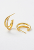 Celeste Hoop - Gold/Clear (7428)