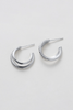 Celeste Hoop - Silver/Clear