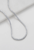 Dani Tennis Necklace Silver - 45cm Silver (7480)