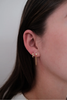 Crystal Chain Wrap Earring Silver (7646)