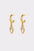 Eden Crystal Hoop - Gold