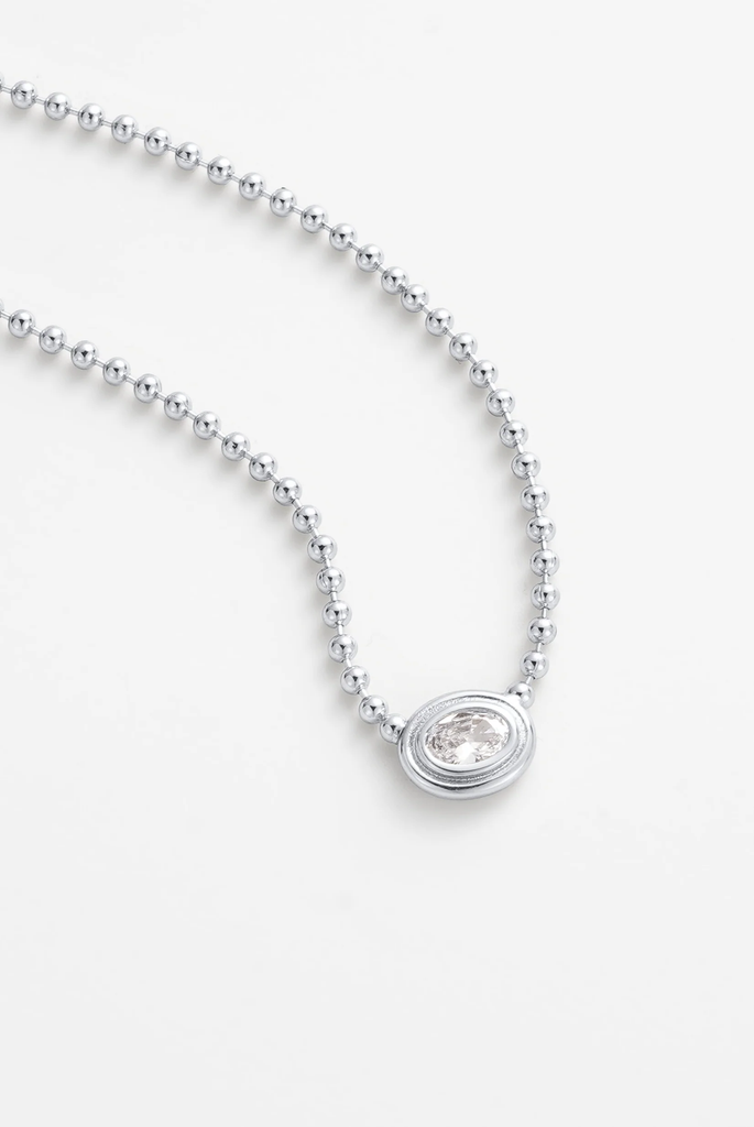 Zoe Necklace - Silver (7797)