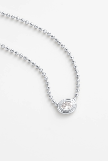 Zoe Necklace - Silver (7797)