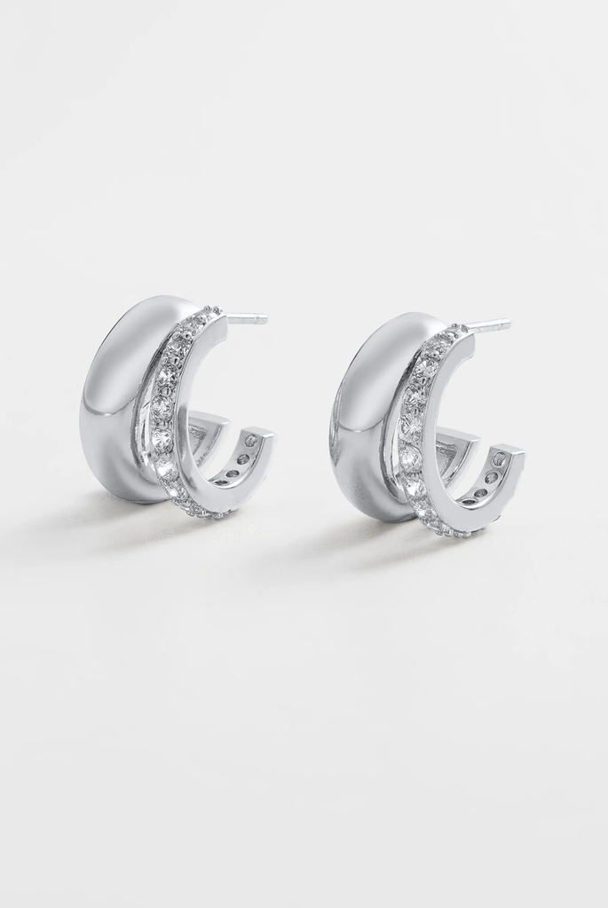 Zoe Hoop - Silver (7807)