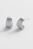 Sasha Hoop - Small Silver (7858)