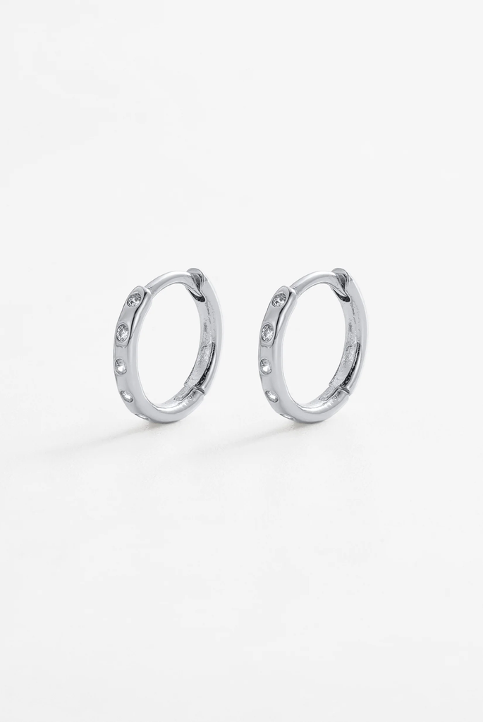 Talia Huggie - Silver (7908)