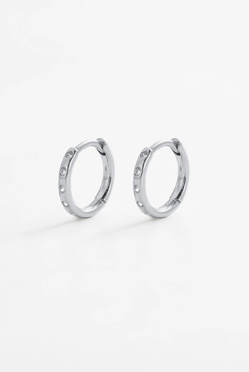 Talia Huggie - Silver (7908)