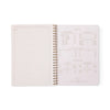 Ink Tulip A4 Twin Wire Notebook - Wavy Blue