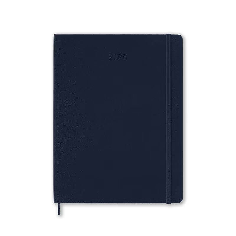 Moleskine - 2026 - 12 Month Weekly Notebook Hard Cover Diary - Extra Large - Sapphire Blue