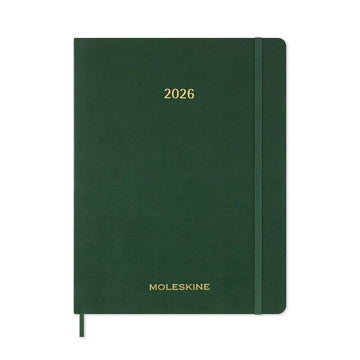 Moleskine - 2025 - 15 Month Weekly Vertical Soft CoverPlanner - Extra Extra Large - Myrtle Green