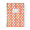 Orange Check A4 Twin Wire Notebook