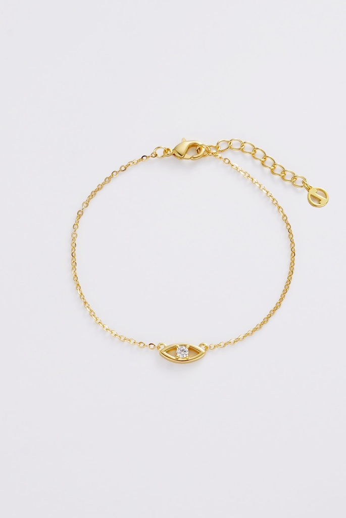 Evil Eye Bracelet - Gold (8169)
