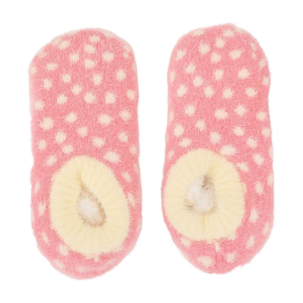Fuzzy Booties - Meadow Blush Spot