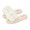 Pom Pom Slippers - Cosy Luxe - Ivory