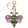 Brilliant Bumblebee Beaded Keychain