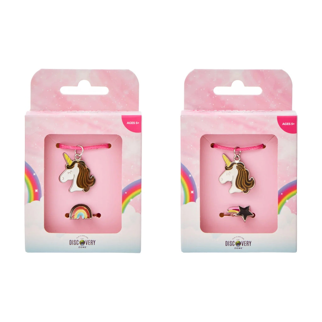 Mood Ring & Necklace 2pcs Set - Unicorn Assorted