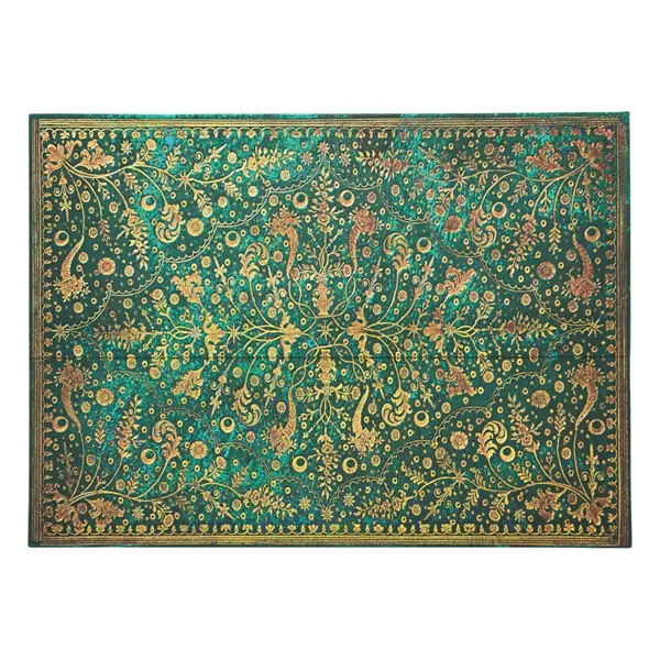 Emerald Flower Document Folder