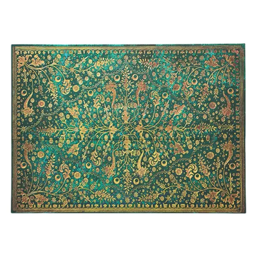 Emerald Flower Document Folder