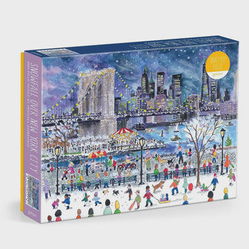 Michael Storrings Snowfall Over New York City 1000 Piece Puzzle