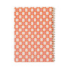 Orange Check A4 Twin Wire Notebook