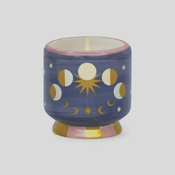 Adopo Moon Phases Ceramic Candle - Jasmine and Rose