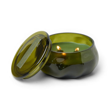Basalt Organic Shape Tinted Glass Candle (10oz)