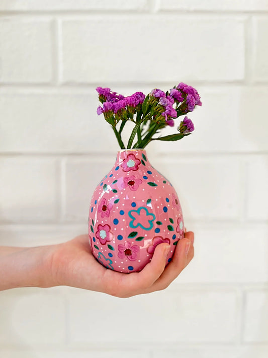 Foxy Flower Pink Mini Vase