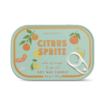 Bistro Orange Printed Tin Candle - Orange Citrus Spritz - 4.5oz/127g
