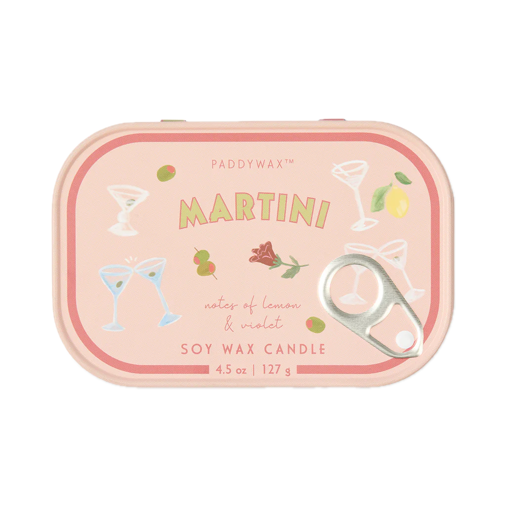 Bistro Tin Candle Martini 4.5oz