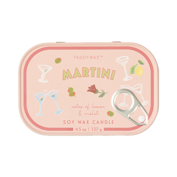 Bistro Tin Candle Martini 4.5oz
