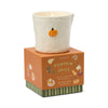 8 Oz Bistro Imperfect White Ceramic W/ Embossed Pumpkin Rigid Box & Warning Label -Pumpkin & Spice - Pumpkin Spice