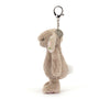 Blossom Beige Bunny 'Petal' Bag Charm 18cm