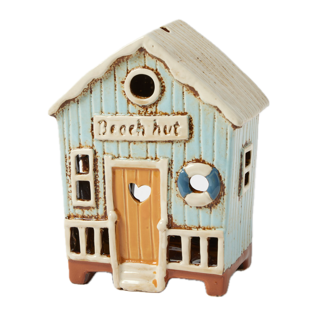 Beach Hut Tealight Holder