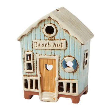 Beach Hut Tealight Holder