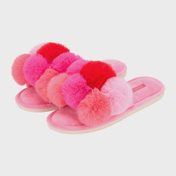 Pom Pom Slipper - Cosy Luxe - Multi Pink