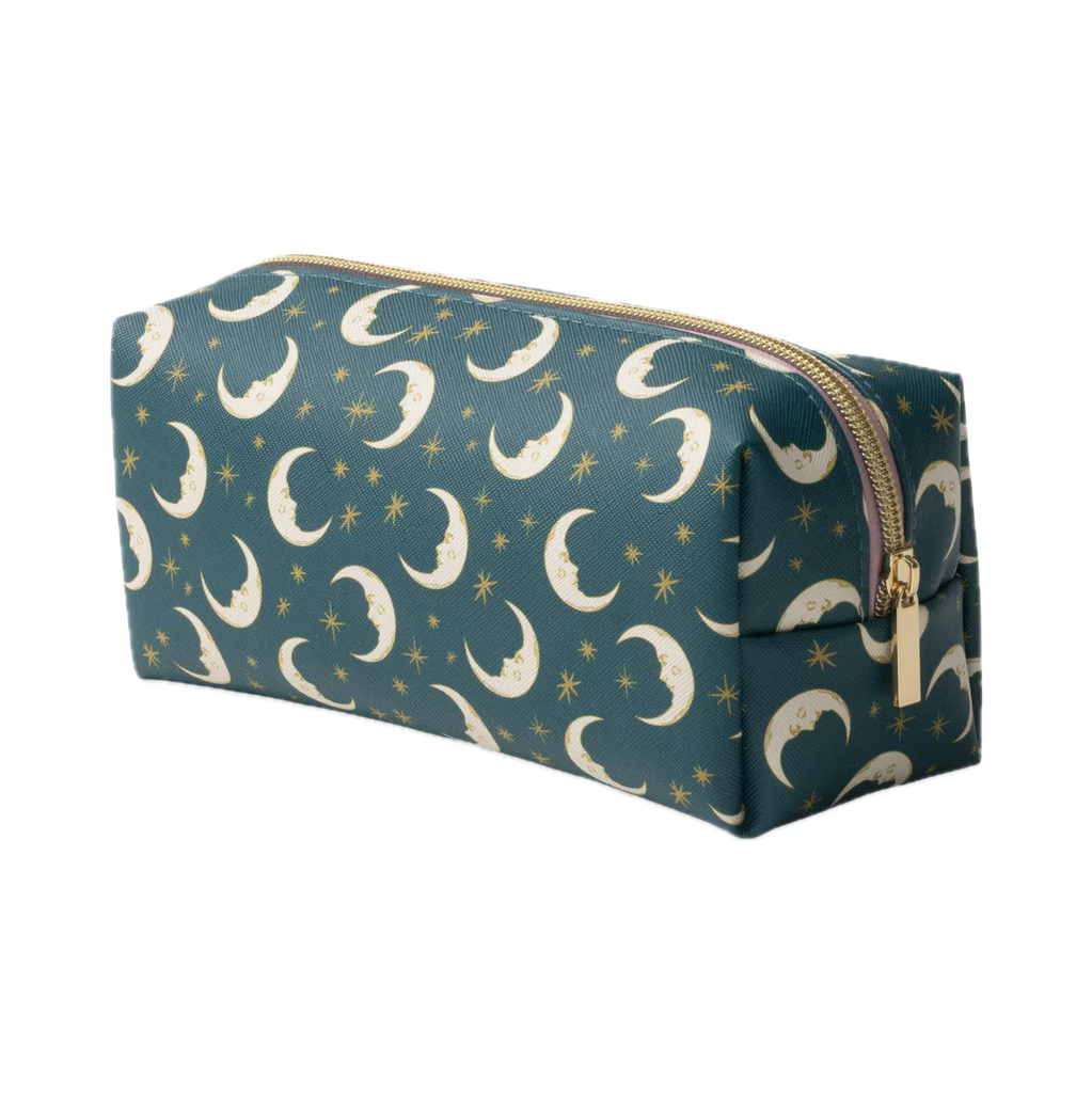 Vegan Leather Pouch - Teal Moon