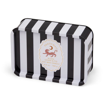 Adopo Printed Tin - Tiger - Black Cedar & Fig