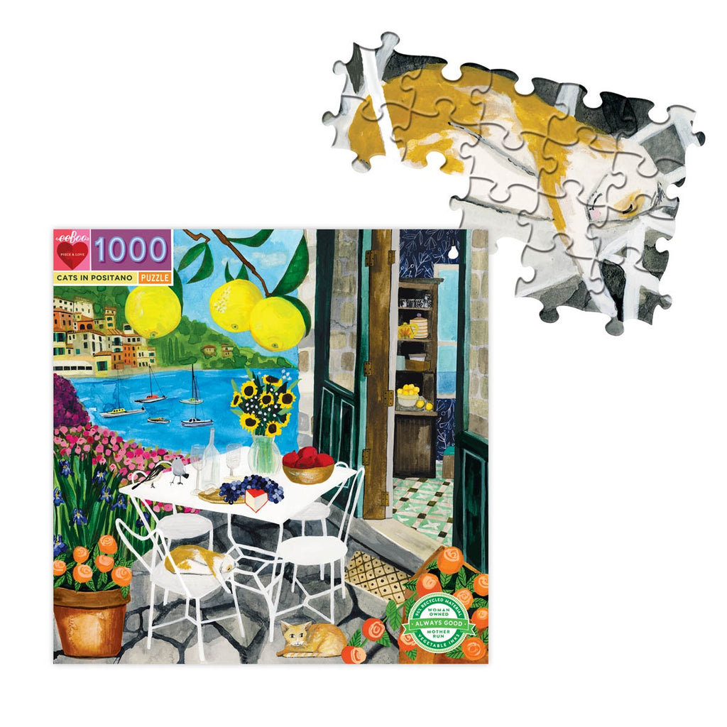 1000 Pc Puzzle – Cats In Positano
