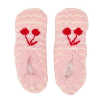 Fuzzy Booties - Wavy Cherry