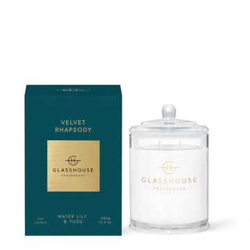 Velvet Rhapsody Candle 380g - Water Lily & Yuzu 380g Triple Scented Soy Candle