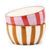 The Bella Set of 2 Dipping Bowls Lilac/Rust + Ochre