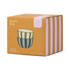 The Bella Set of 2 Dipping Bowls - Green + Blue Stripe