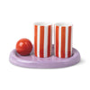 The Lily Mae Ceramic Tequila Shot Glass Set - Poppy and Lilac